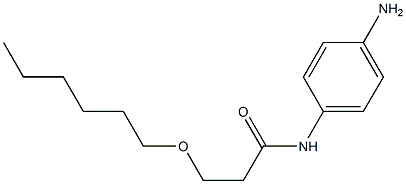 N-(4-aminophenyl)-3-(hexyloxy)propanamide 구조식 이미지