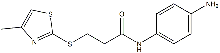 N-(4-aminophenyl)-3-[(4-methyl-1,3-thiazol-2-yl)sulfanyl]propanamide Structure