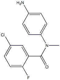 N-(4-aminophenyl)-5-chloro-2-fluoro-N-methylbenzamide 구조식 이미지