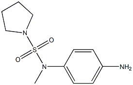 N-(4-aminophenyl)-N-methylpyrrolidine-1-sulfonamide 구조식 이미지