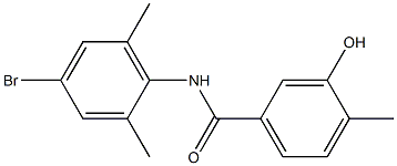 N-(4-bromo-2,6-dimethylphenyl)-3-hydroxy-4-methylbenzamide Structure
