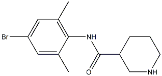 N-(4-bromo-2,6-dimethylphenyl)piperidine-3-carboxamide Structure