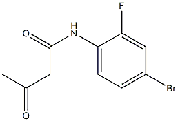 N-(4-bromo-2-fluorophenyl)-3-oxobutanamide 구조식 이미지