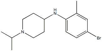 N-(4-bromo-2-methylphenyl)-1-(propan-2-yl)piperidin-4-amine 구조식 이미지