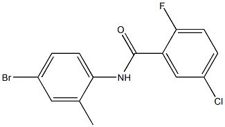 N-(4-bromo-2-methylphenyl)-5-chloro-2-fluorobenzamide Structure