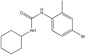 N-(4-bromo-2-methylphenyl)-N'-cyclohexylurea 구조식 이미지