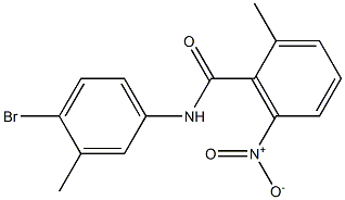 N-(4-bromo-3-methylphenyl)-2-methyl-6-nitrobenzamide Structure