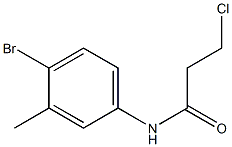 N-(4-bromo-3-methylphenyl)-3-chloropropanamide Structure