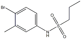 N-(4-bromo-3-methylphenyl)propane-1-sulfonamide Structure