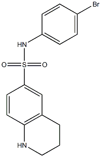 N-(4-bromophenyl)-1,2,3,4-tetrahydroquinoline-6-sulfonamide 구조식 이미지