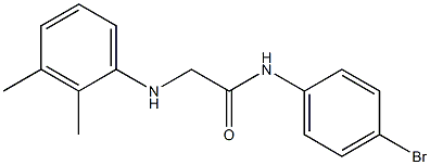 N-(4-bromophenyl)-2-[(2,3-dimethylphenyl)amino]acetamide Structure