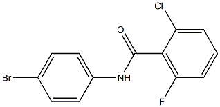 N-(4-bromophenyl)-2-chloro-6-fluorobenzamide 구조식 이미지