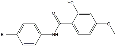 N-(4-bromophenyl)-2-hydroxy-4-methoxybenzamide Structure