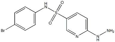 N-(4-bromophenyl)-6-hydrazinylpyridine-3-sulfonamide Structure