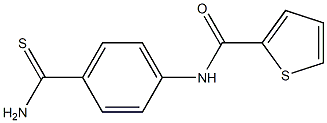 N-(4-carbamothioylphenyl)thiophene-2-carboxamide 구조식 이미지