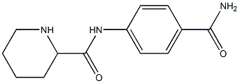 N-(4-carbamoylphenyl)piperidine-2-carboxamide 구조식 이미지