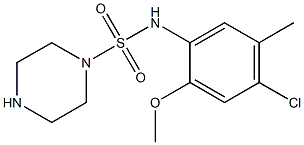 N-(4-chloro-2-methoxy-5-methylphenyl)piperazine-1-sulfonamide Structure