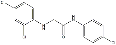 N-(4-chlorophenyl)-2-[(2,4-dichlorophenyl)amino]acetamide Structure