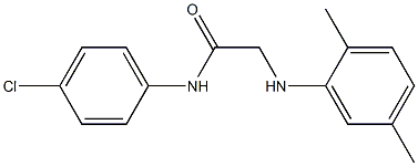 N-(4-chlorophenyl)-2-[(2,5-dimethylphenyl)amino]acetamide Structure