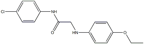 N-(4-chlorophenyl)-2-[(4-ethoxyphenyl)amino]acetamide 구조식 이미지