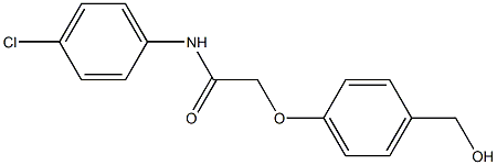 N-(4-chlorophenyl)-2-[4-(hydroxymethyl)phenoxy]acetamide 구조식 이미지