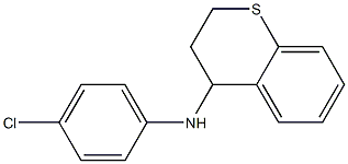 N-(4-chlorophenyl)-3,4-dihydro-2H-1-benzothiopyran-4-amine Structure