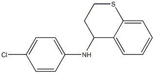 N-(4-chlorophenyl)-3,4-dihydro-2H-1-benzothiopyran-4-amine 구조식 이미지