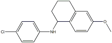 N-(4-chlorophenyl)-6-methoxy-1,2,3,4-tetrahydronaphthalen-1-amine 구조식 이미지