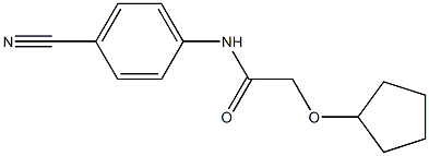 N-(4-cyanophenyl)-2-(cyclopentyloxy)acetamide 구조식 이미지