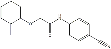 N-(4-cyanophenyl)-2-[(2-methylcyclohexyl)oxy]acetamide Structure