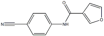 N-(4-cyanophenyl)-3-furamide 구조식 이미지