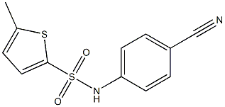 N-(4-cyanophenyl)-5-methylthiophene-2-sulfonamide Structure