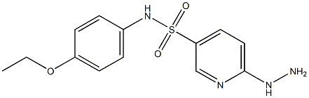 N-(4-ethoxyphenyl)-6-hydrazinylpyridine-3-sulfonamide 구조식 이미지