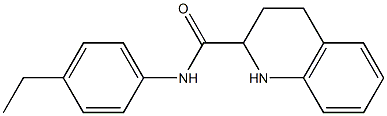 N-(4-ethylphenyl)-1,2,3,4-tetrahydroquinoline-2-carboxamide 구조식 이미지