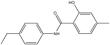 N-(4-ethylphenyl)-2-hydroxy-4-methylbenzamide 구조식 이미지