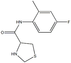 N-(4-fluoro-2-methylphenyl)-1,3-thiazolidine-4-carboxamide Structure