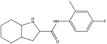 N-(4-fluoro-2-methylphenyl)octahydro-1H-indole-2-carboxamide Structure