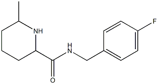 N-(4-fluorobenzyl)-6-methylpiperidine-2-carboxamide 구조식 이미지