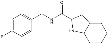 N-(4-fluorobenzyl)octahydro-1H-indole-2-carboxamide 구조식 이미지