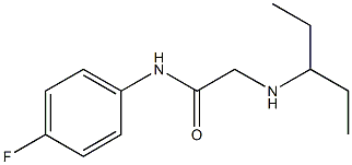 N-(4-fluorophenyl)-2-(pentan-3-ylamino)acetamide 구조식 이미지