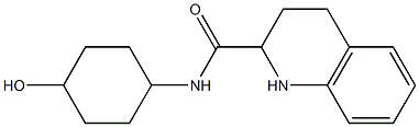 N-(4-hydroxycyclohexyl)-1,2,3,4-tetrahydroquinoline-2-carboxamide 구조식 이미지