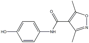N-(4-hydroxyphenyl)-3,5-dimethyl-1,2-oxazole-4-carboxamide Structure