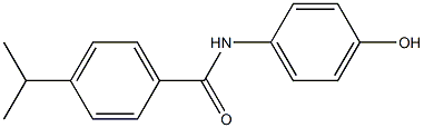 N-(4-hydroxyphenyl)-4-(propan-2-yl)benzamide 구조식 이미지