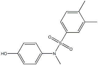 N-(4-hydroxyphenyl)-N,3,4-trimethylbenzene-1-sulfonamide Structure