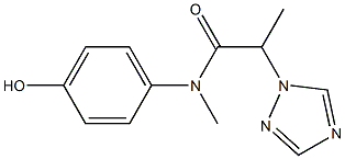 N-(4-hydroxyphenyl)-N-methyl-2-(1H-1,2,4-triazol-1-yl)propanamide Structure