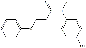 N-(4-hydroxyphenyl)-N-methyl-3-phenoxypropanamide Structure