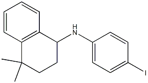 N-(4-iodophenyl)-4,4-dimethyl-1,2,3,4-tetrahydronaphthalen-1-amine 구조식 이미지