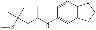 N-(4-methoxy-4-methylpentan-2-yl)-2,3-dihydro-1H-inden-5-amine 구조식 이미지