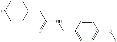 N-(4-methoxybenzyl)-2-piperidin-4-ylacetamide 구조식 이미지