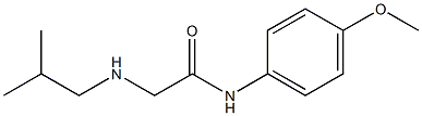 N-(4-methoxyphenyl)-2-[(2-methylpropyl)amino]acetamide 구조식 이미지